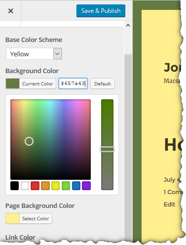 Custom color picker